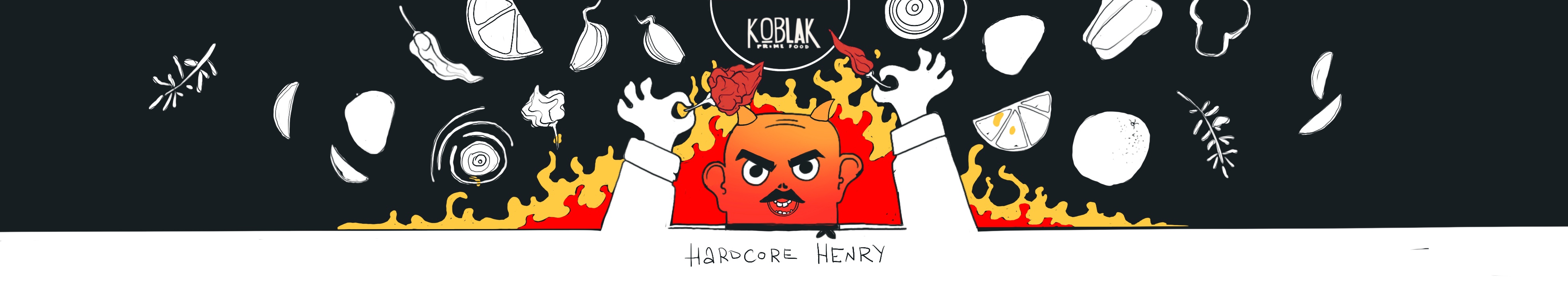 Szkic etykiety Koblak — Hardcore Henry 4